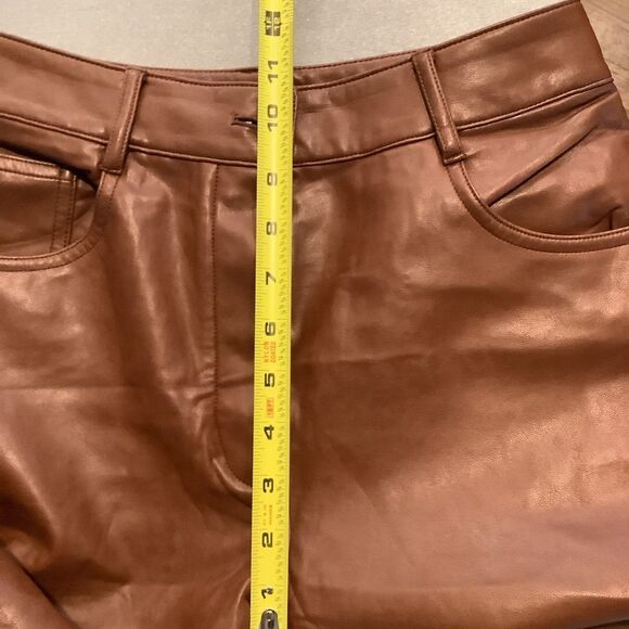 Aritzia Wilfred Free Faux Leather Jean Style Pants Size 4 - Picture 10 of 12